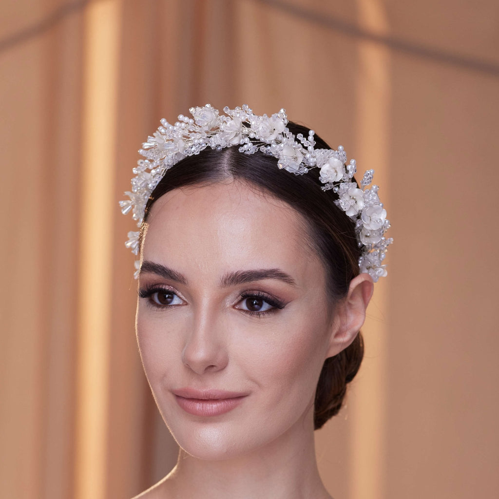 Elegant Bridal Hairband with Pearl - Luzilly Bridal & Apparel