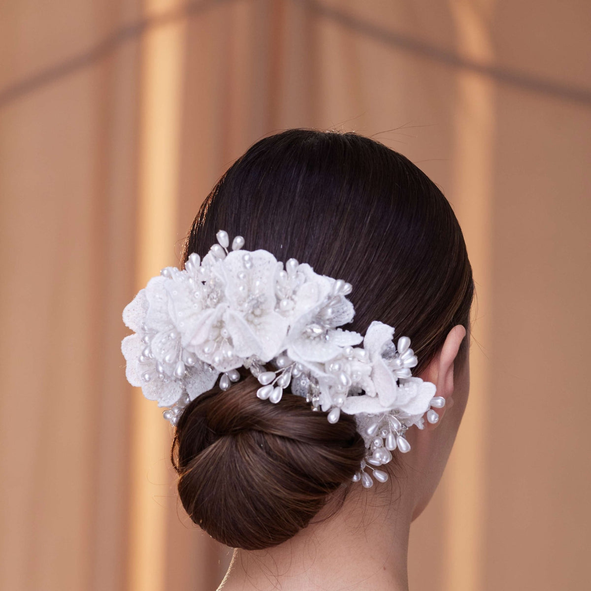 Elegant Hair Vine with Felt Flowers - Luzilly Bridal & Apparel