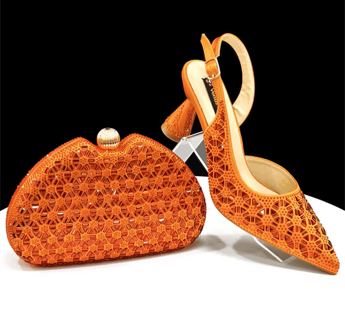 Elegant Italian Design Women's Shoes and Bag Set EDS45 - Luzilly Bridal & Apparel