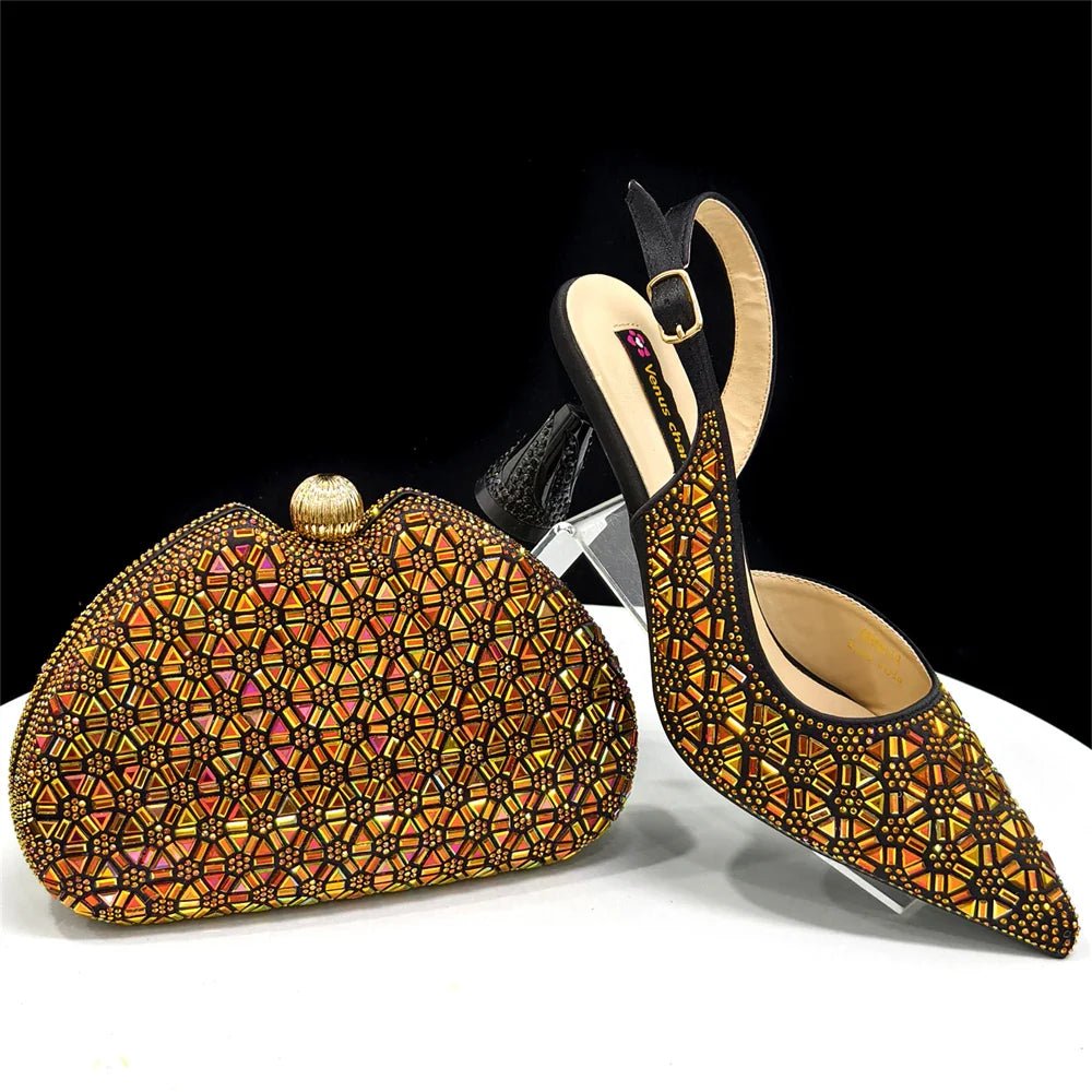 Elegant Italian Design Women's Shoes and Bag Set EDS45 - Luzilly Bridal & Apparel