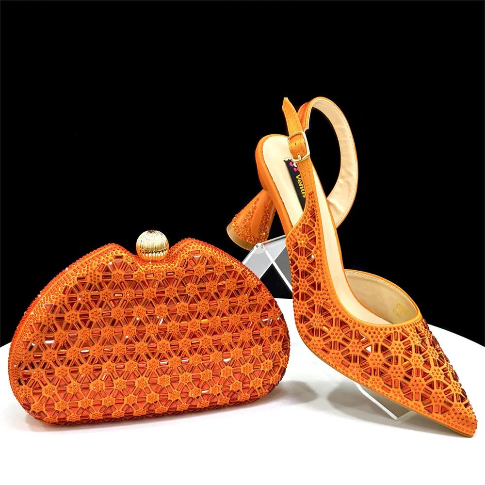 Elegant Italian Design Women's Shoes and Bag Set EDS45 - Luzilly Bridal & Apparel