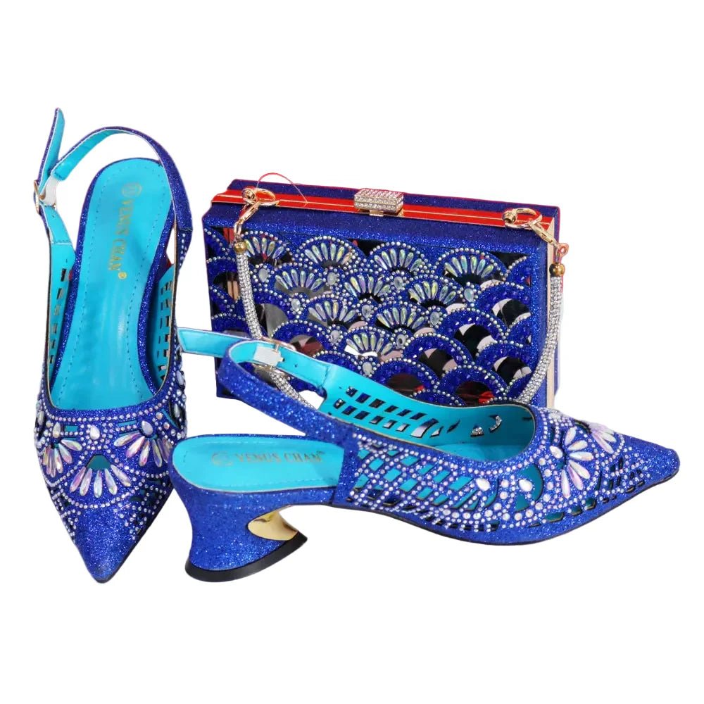 Elegant Ladies Shoes and Bag Set WEQ34 - Luzilly Bridal & Apparel