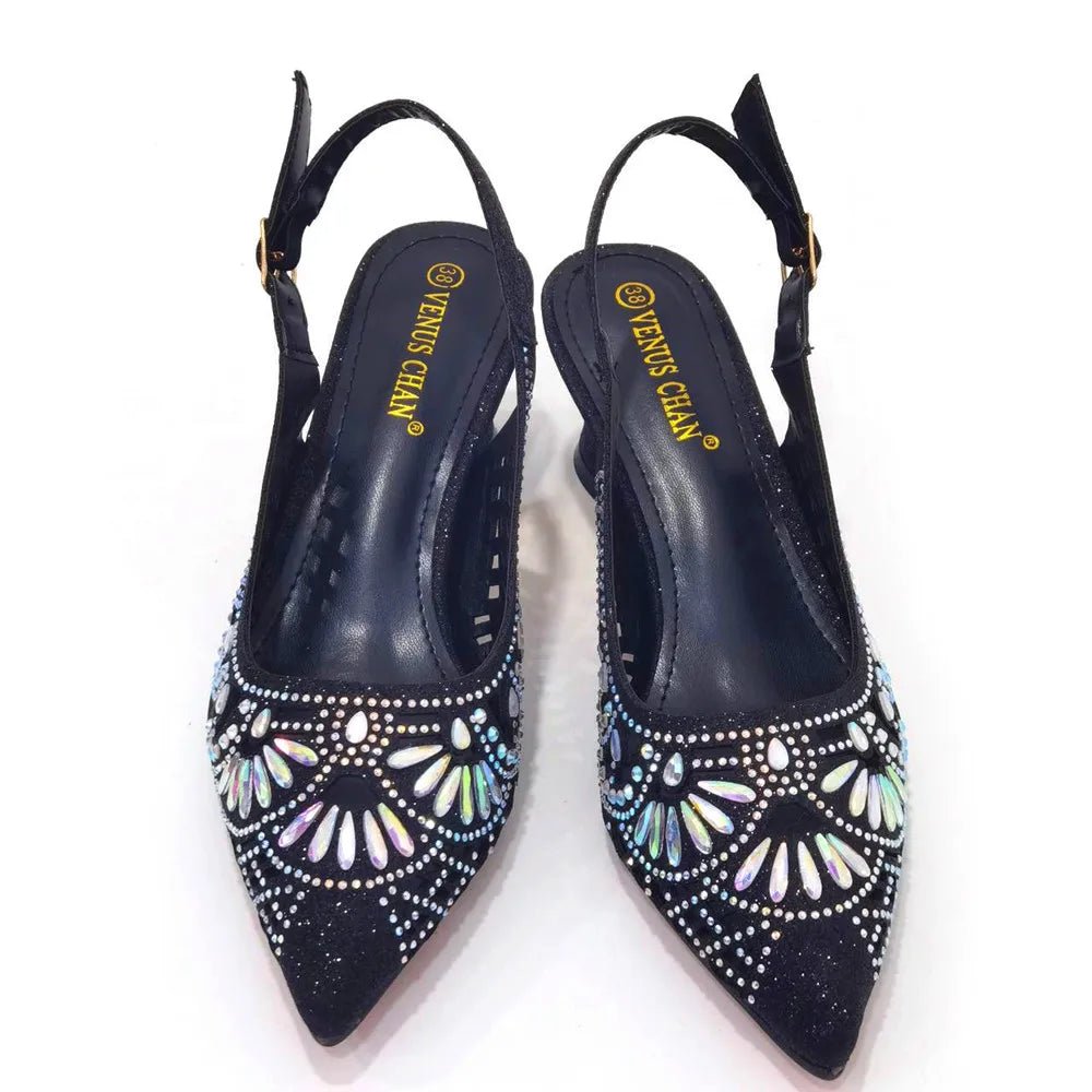 Elegant Ladies Shoes and Bag Set WEQ34 - Luzilly Bridal & Apparel