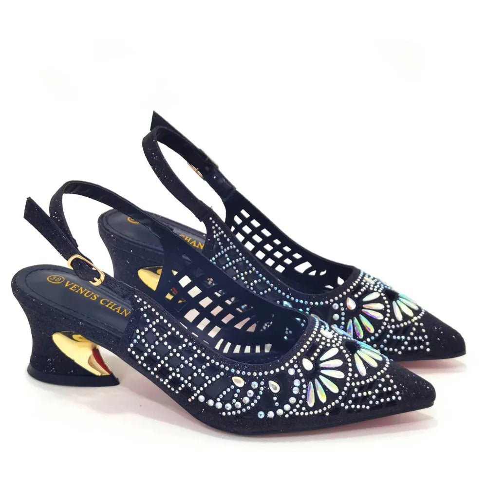 Elegant Ladies Shoes and Bag Set WEQ34 - Luzilly Bridal & Apparel