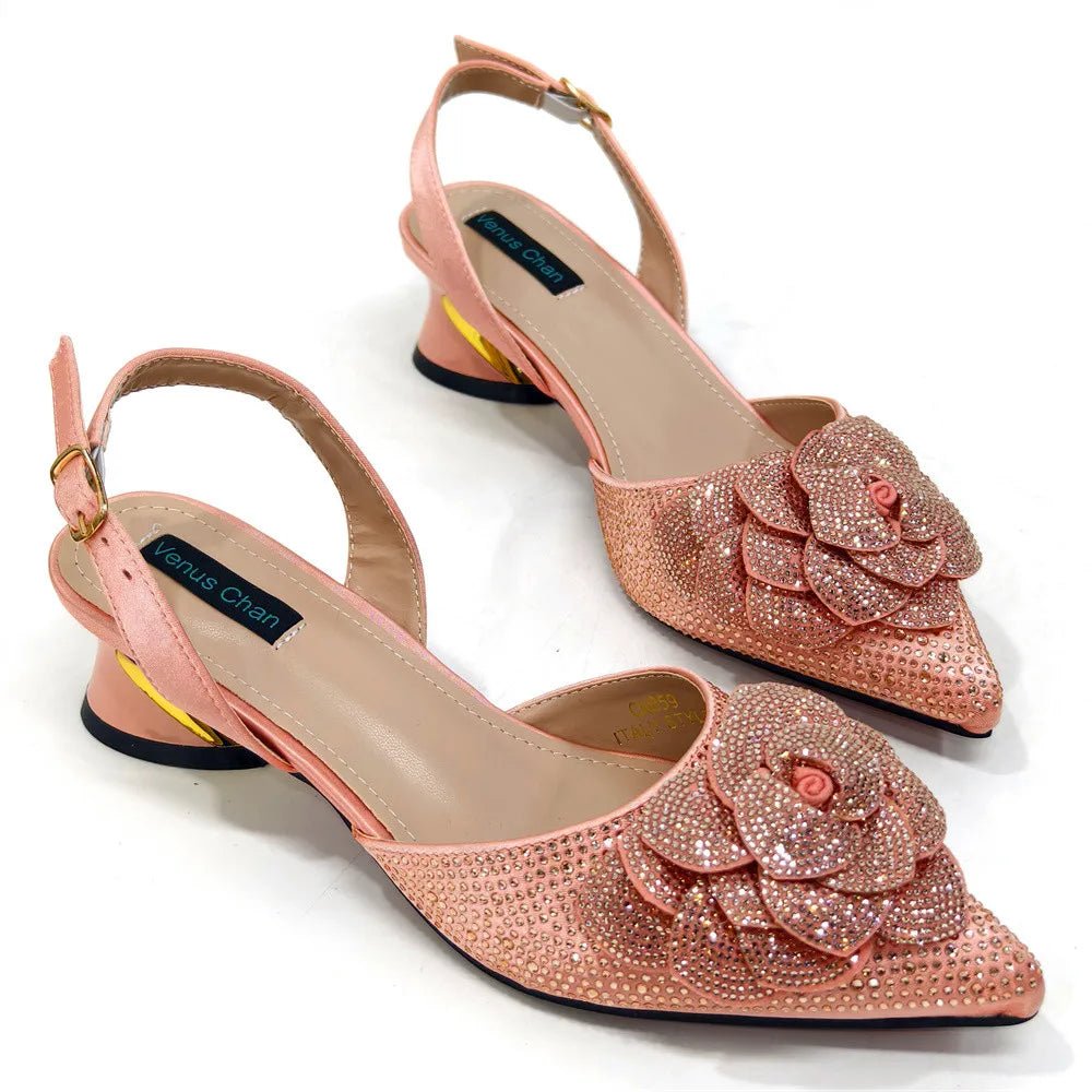 Elegant Lady Shoes And Bag Set EW452 - Luzilly Bridal & Apparel