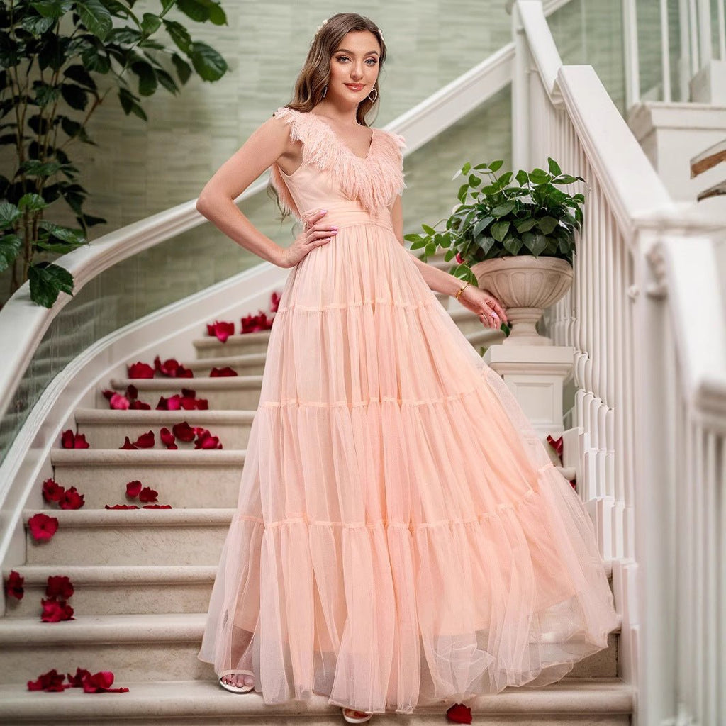 Elegant Off-Shoulder Fitted Dress for Women Formal Wedding Bridesmaid Gown, Party Dress - Luzilly Bridal & Apparel