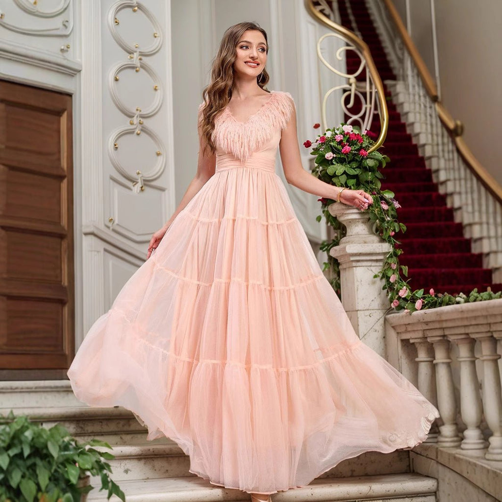 Elegant Off-Shoulder Fitted Dress for Women Formal Wedding Bridesmaid Gown, Party Dress - Luzilly Bridal & Apparel