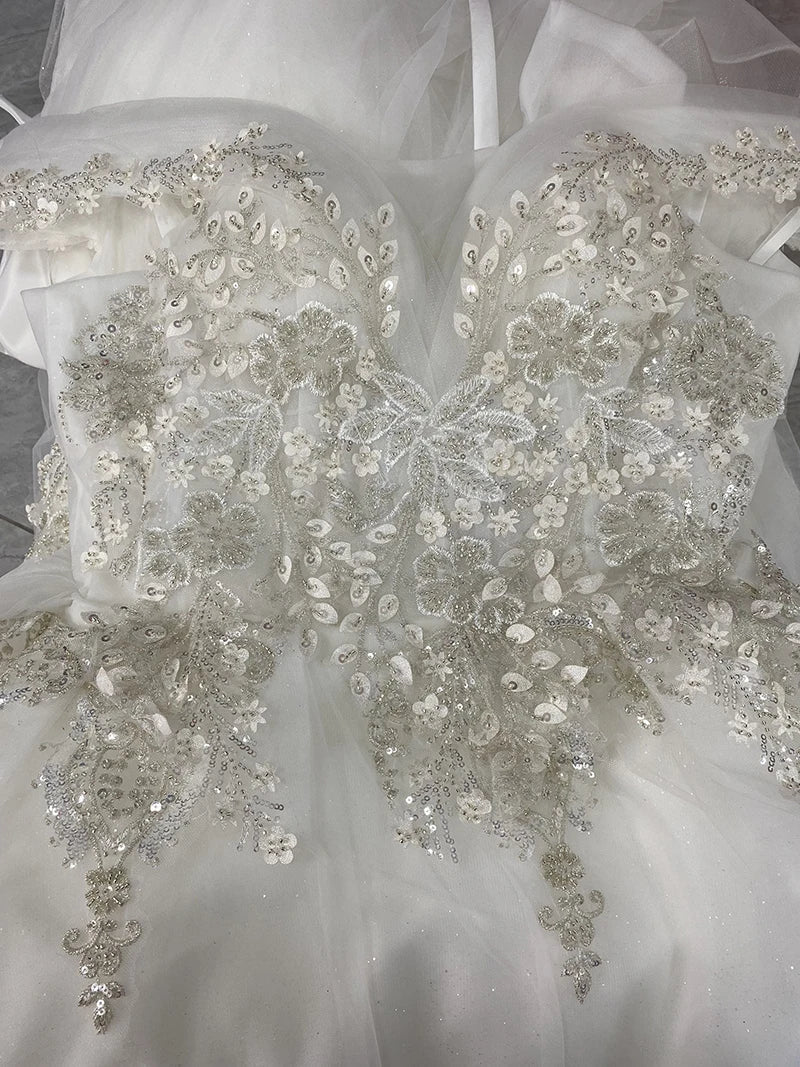 Elegant Off The Shoulder Wedding Gown EDW469 - Luzilly Bridal & Apparel
