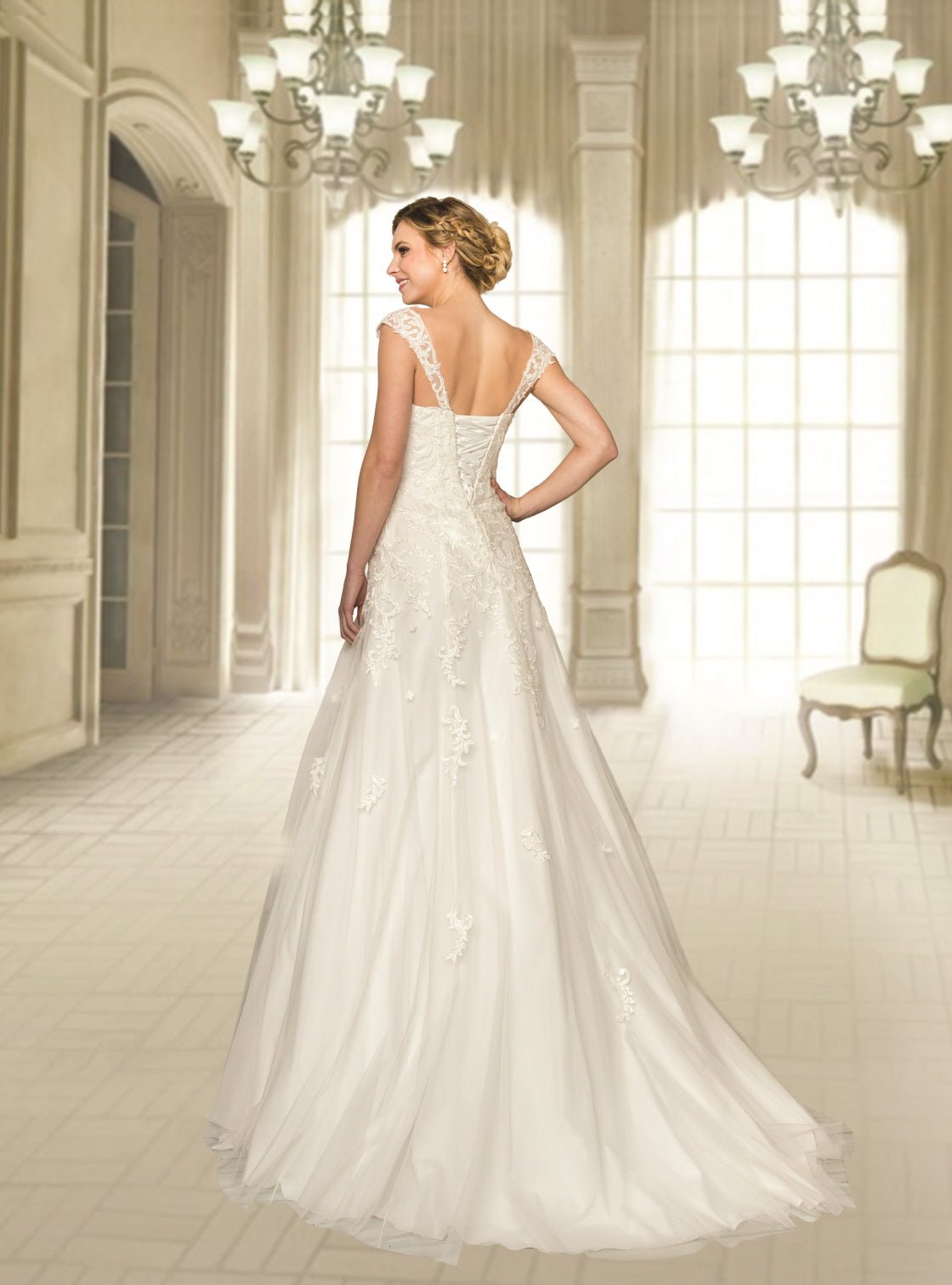 Elegant Off-White Formal Wedding Gown - Luzilly Bridal & Apparel