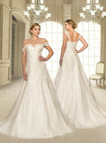 Elegant Off-White Formal Wedding Gown - Luzilly Bridal & Apparel