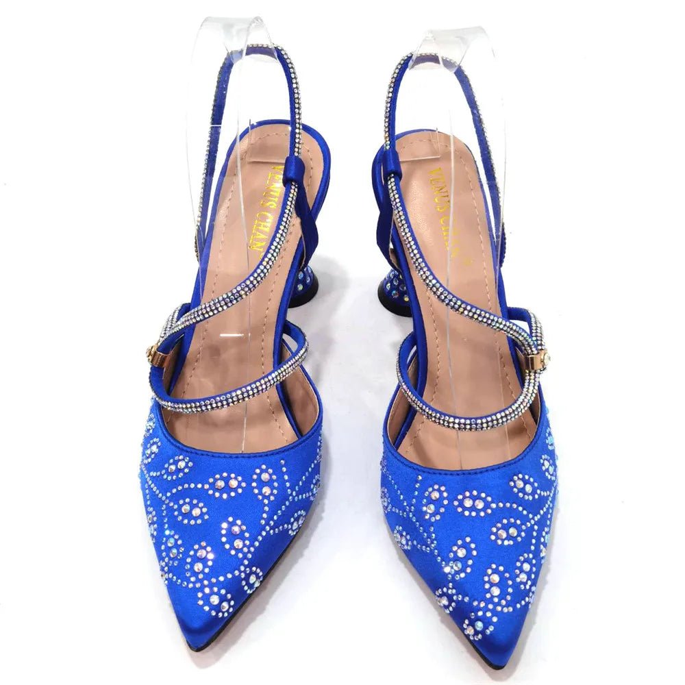 Elegant Pumps with Shoes and Bag Matching Set NFR43 - Luzilly Bridal & Apparel