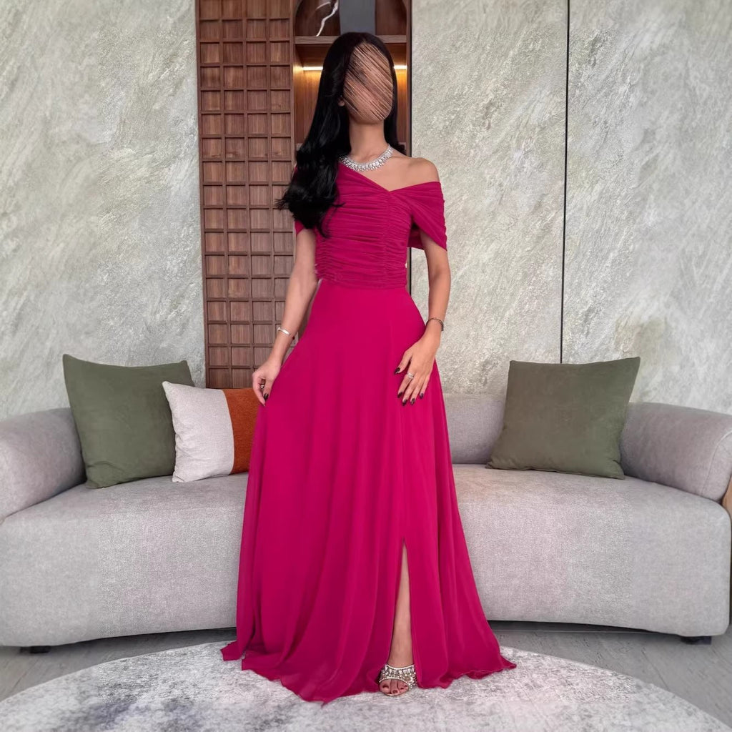 Elegant Wedding Dress with Pleats for WomenFashionable Formal Dress - Luzilly Bridal & Apparel