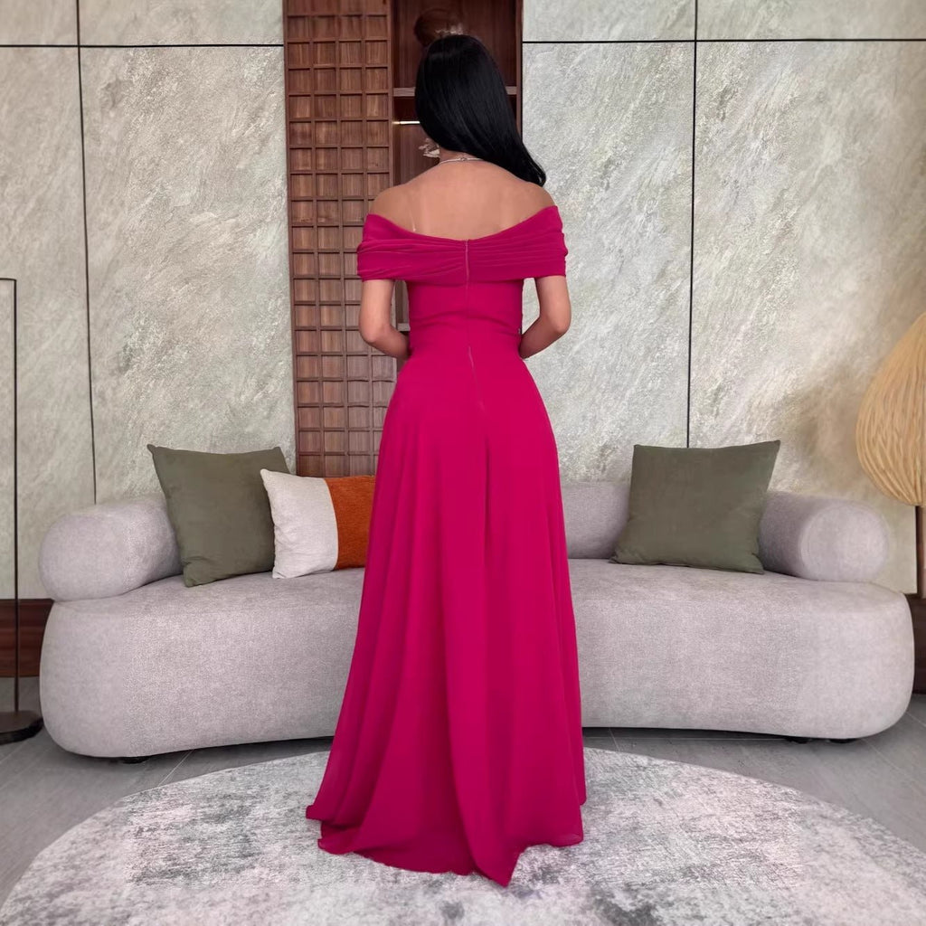 Elegant Wedding Dress with Pleats for WomenFashionable Formal Dress - Luzilly Bridal & Apparel