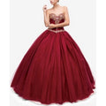 Embellished Pleated Strapless Quinceañera Gown - Luzilly Bridal & Apparel