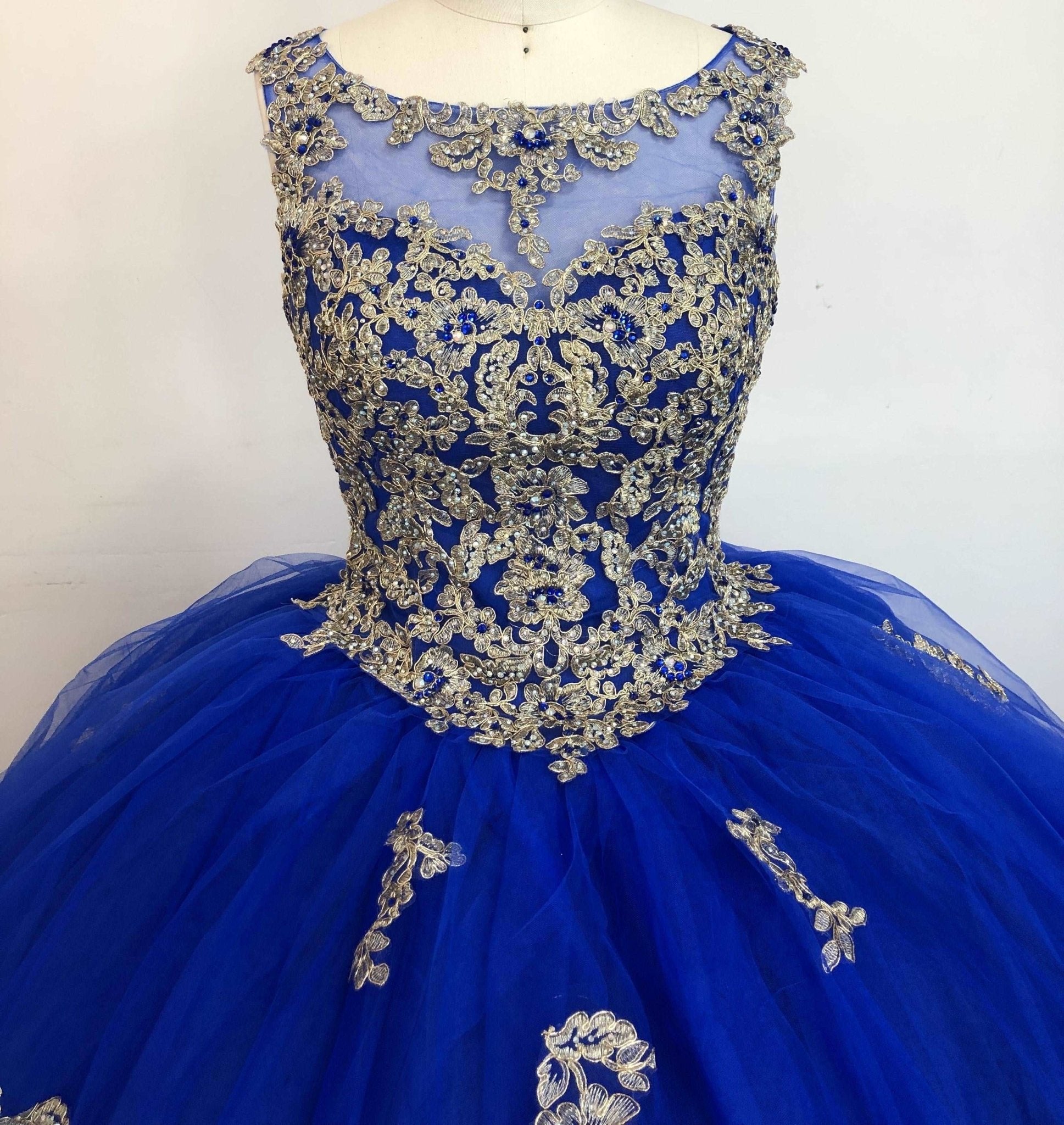 Embroidered Corset Quinceañera Ball Gown - Luzilly Bridal & Apparel