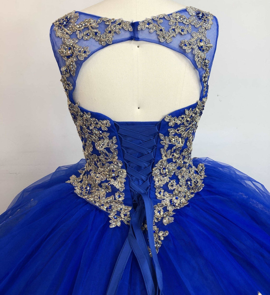 Embroidered Corset Quinceañera Ball Gown - Luzilly Bridal & Apparel