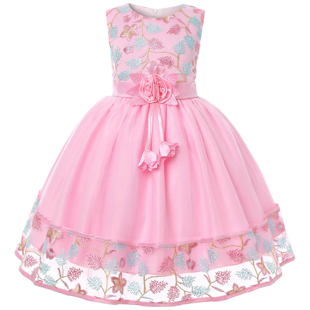 Embroidered Lace Princess Party Dress - Luzilly Bridal & Apparel