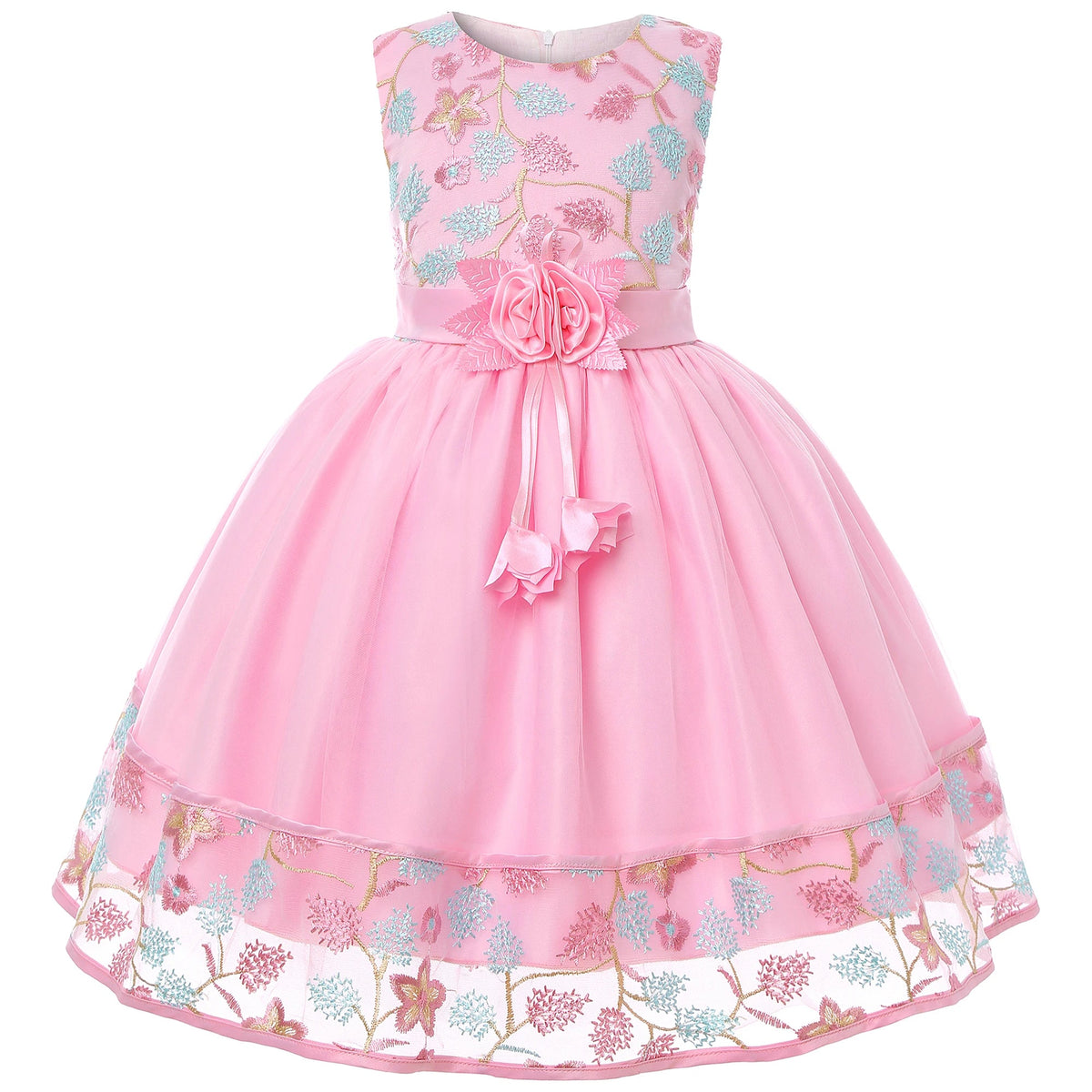 Embroidered Lace Princess Party Dress - Luzilly Bridal & Apparel