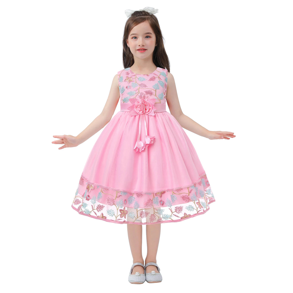 Embroidered Lace Princess Party Dress - Luzilly Bridal & Apparel