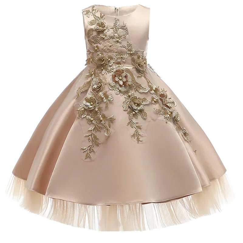 Embroidered Pageant Party Dress - Luzilly Bridal & Apparel