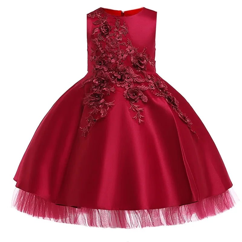 Embroidered Pageant Party Dress - Luzilly Bridal & Apparel