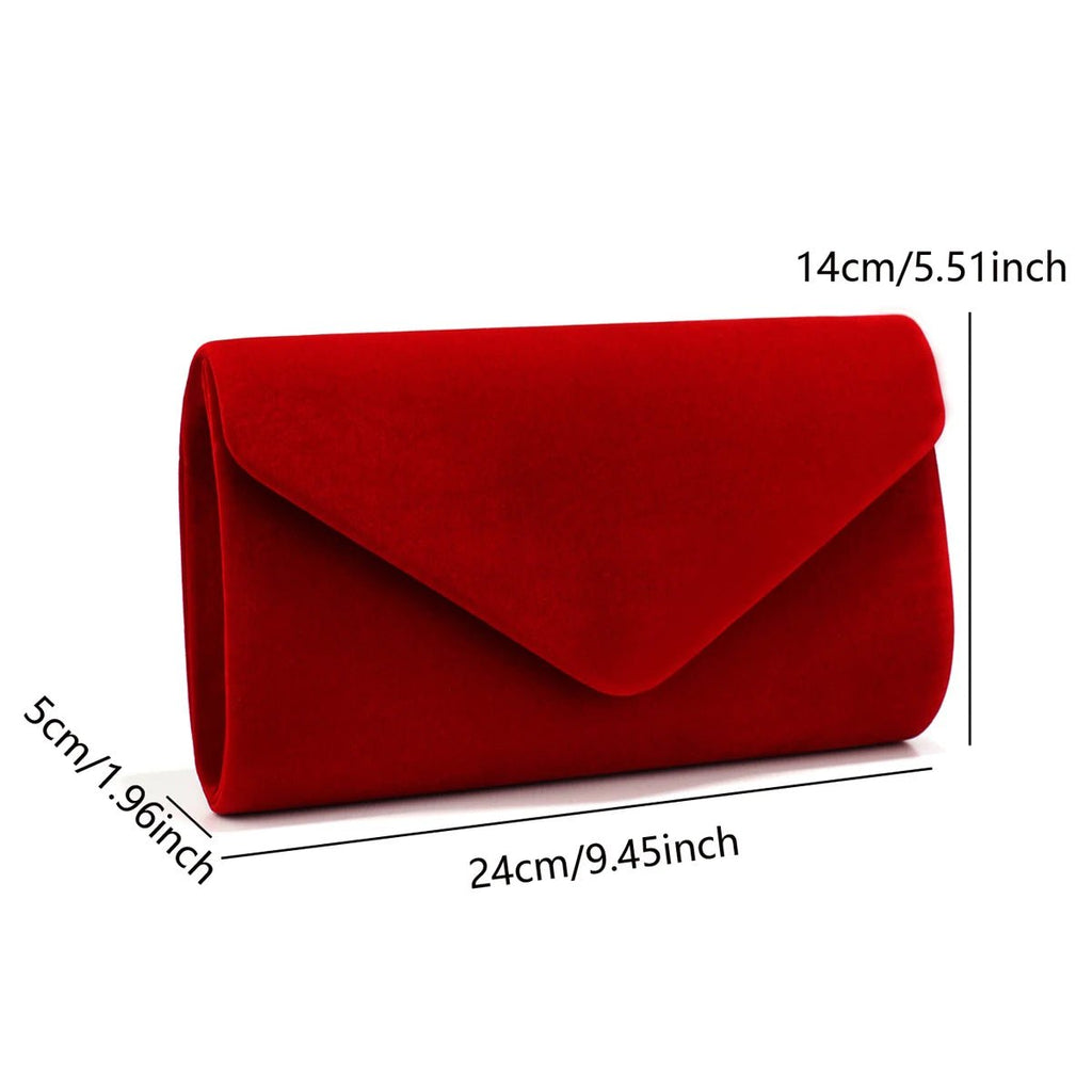 Envelope Velvet Evening Bag - Luzilly Bridal & Apparel