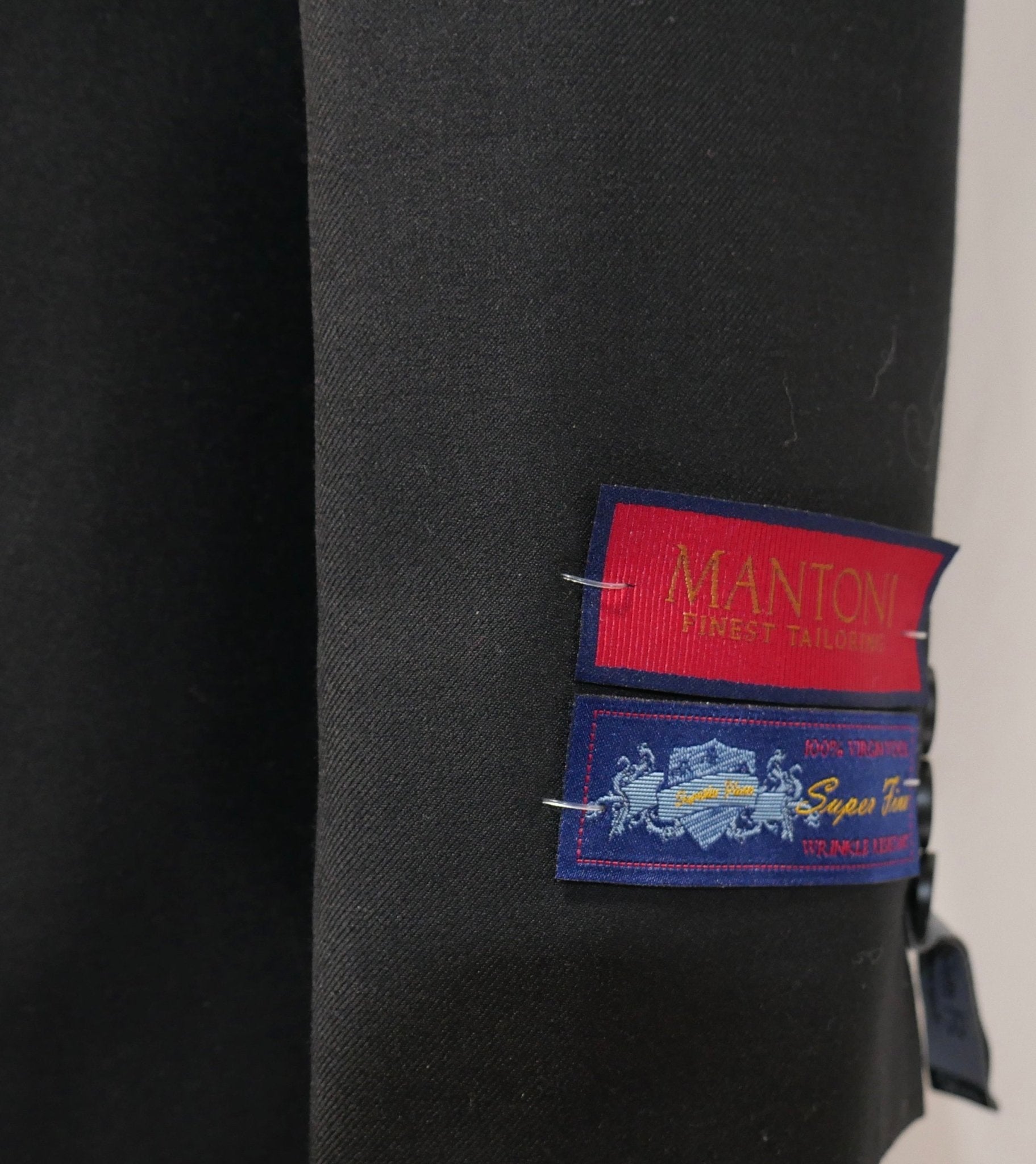 Euro Slim-Fit Super 140's Wool Suit – Black - Luzilly Bridal & Apparel