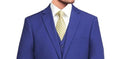 Euro Slim-Fit Super 140's Wool Suit – French Blue - Luzilly Bridal & Apparel