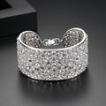 European and American heavy industry bracelets, brass zircon bracelets, grand European and American personalized fashion bride bracelets - Luzilly Bridal & Apparel