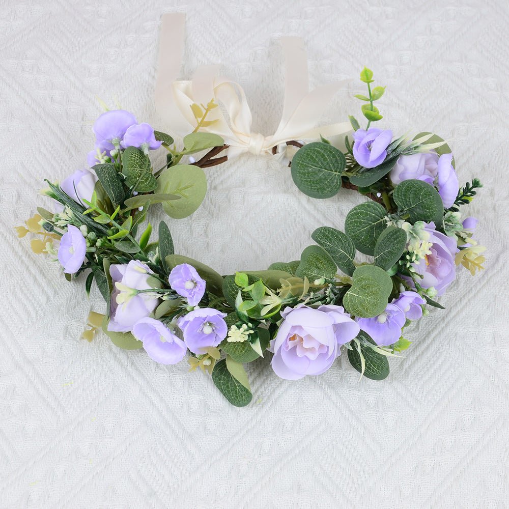 European and American style brides, sweet flower garlands, hair accessories, photography, photography, travel, hairbands, super fairy wedding dresses, dress accessories - Luzilly Bridal & Apparel
