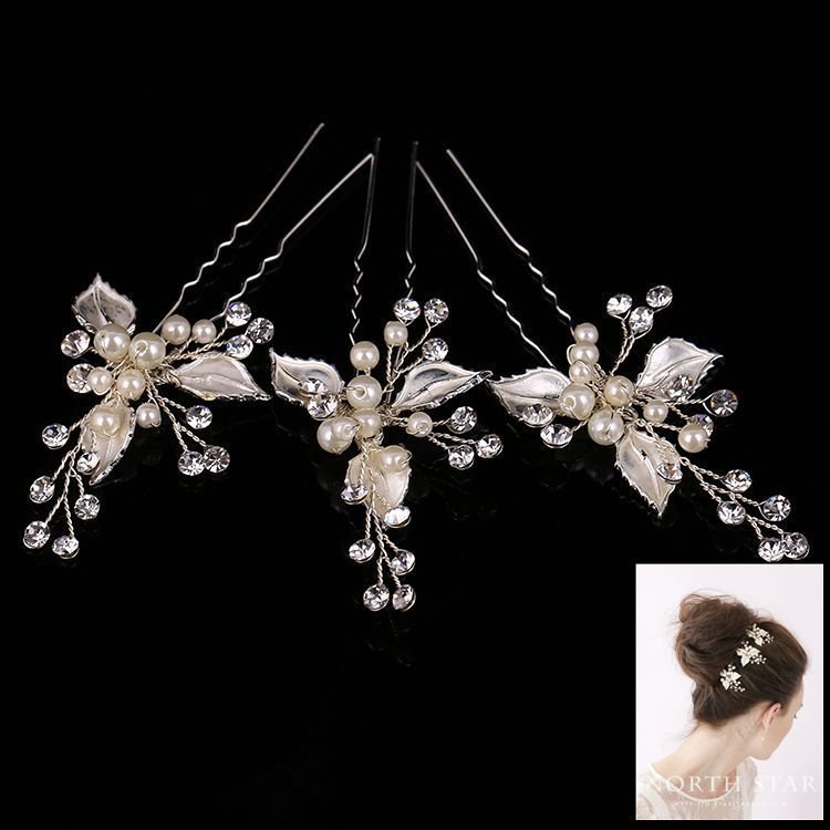European style exquisite handmade jewelry bride bride wedding dress headdress hairpin leaves wedding jewelry accessories - Luzilly Bridal & Apparel
