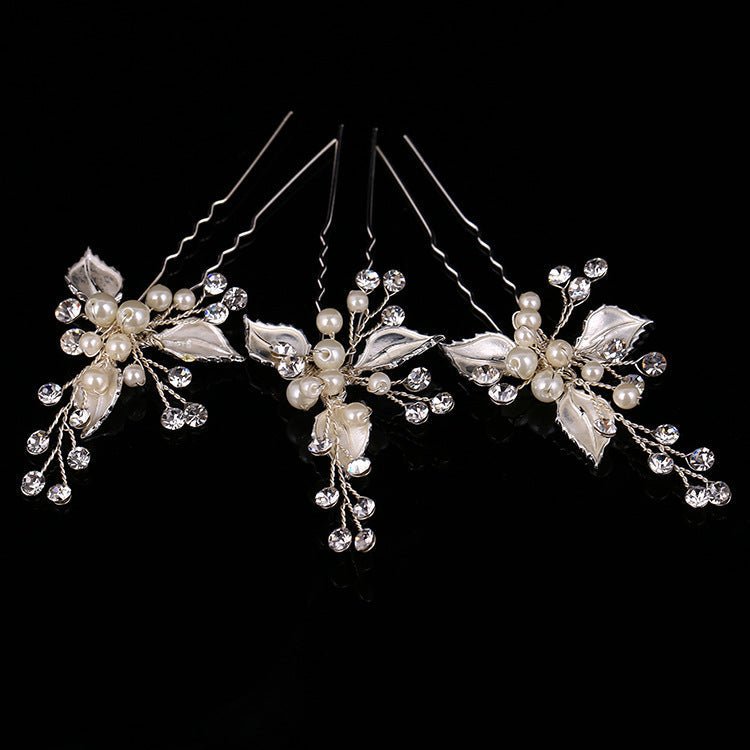 European style exquisite handmade jewelry bride bride wedding dress headdress hairpin leaves wedding jewelry accessories - Luzilly Bridal & Apparel