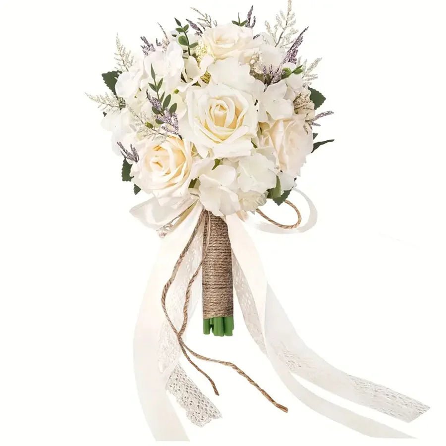 Everlasting Artificial Rose Bridal Bouquet - Luzilly Bridal & Apparel