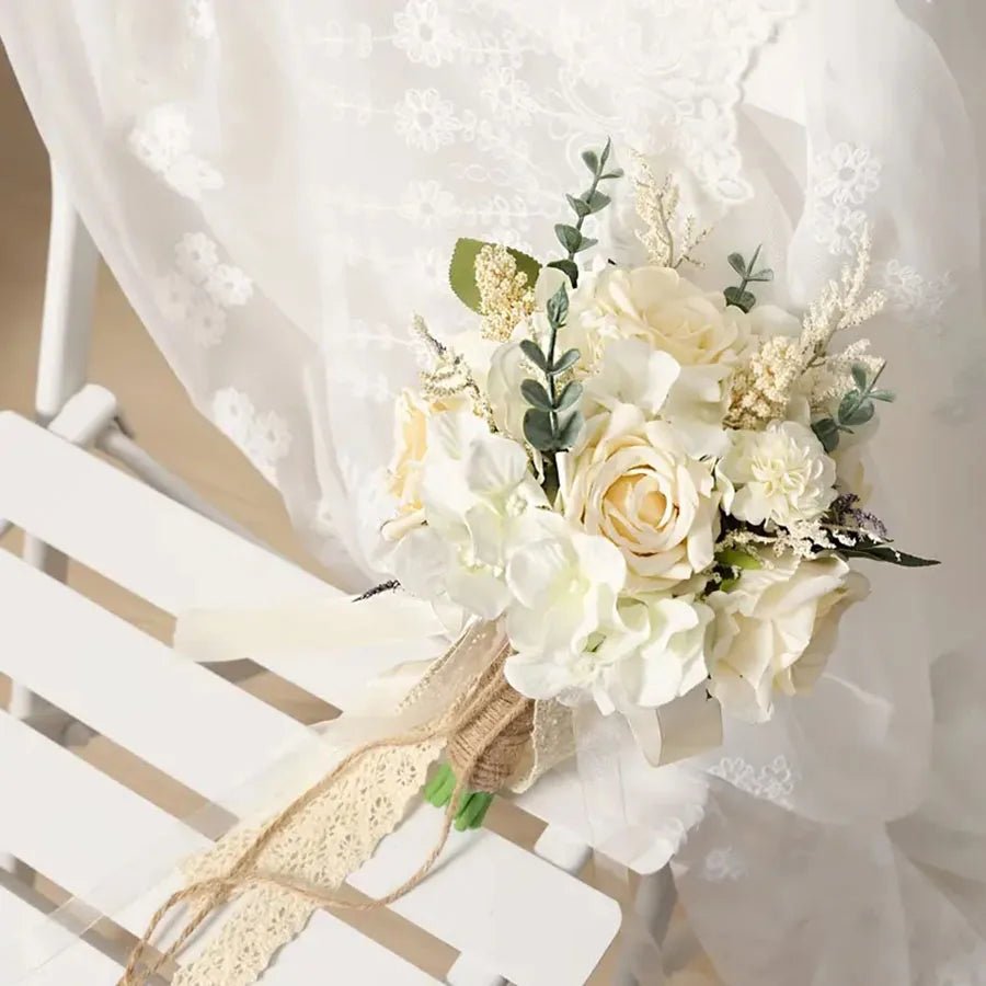 Everlasting Artificial Rose Bridal Bouquet - Luzilly Bridal & Apparel
