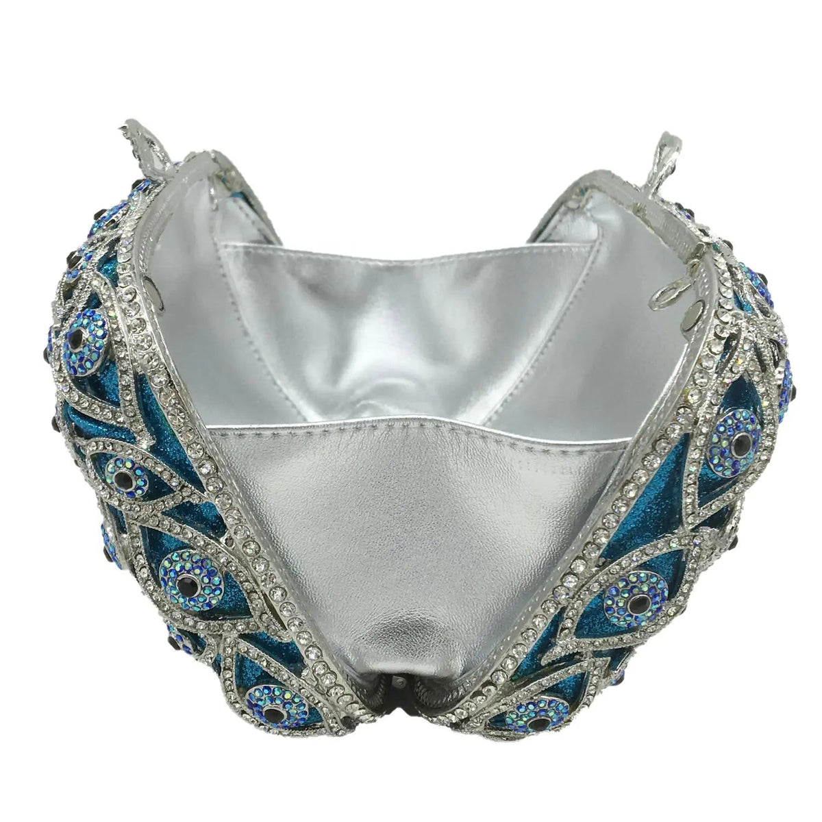 Evil Eye Crystal Minaudiere Clutch - Luzilly Bridal & Apparel