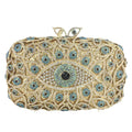 Evil Eye Crystal Minaudiere Clutch - Luzilly Bridal & Apparel