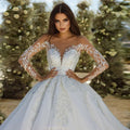 Exquisite Wedding Dresses A-Line Tulle Tiered Bridal Gowns Lace Appliques Gorgeous Princess Robes Vestidos De Novia Customized - Luzilly Bridal & Apparel
