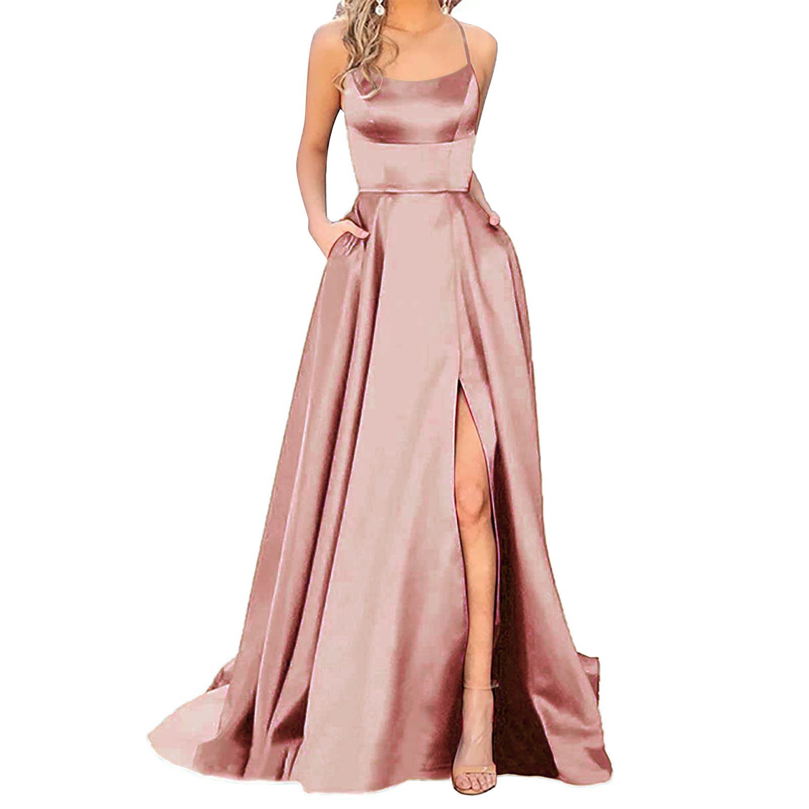 One-Shoulder Cutout Bridesmaid Dress