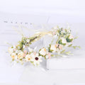 Fairy Bride Bridesmaids Wreath Simulation Flower Buds Full Sky Starry Hair Strap Flower Child Crown Wedding Headwear Female - Luzilly Bridal & Apparel