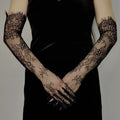 Fairy Long Lace Mesh Elbow Bridal Gloves - Luzilly Bridal & Apparel