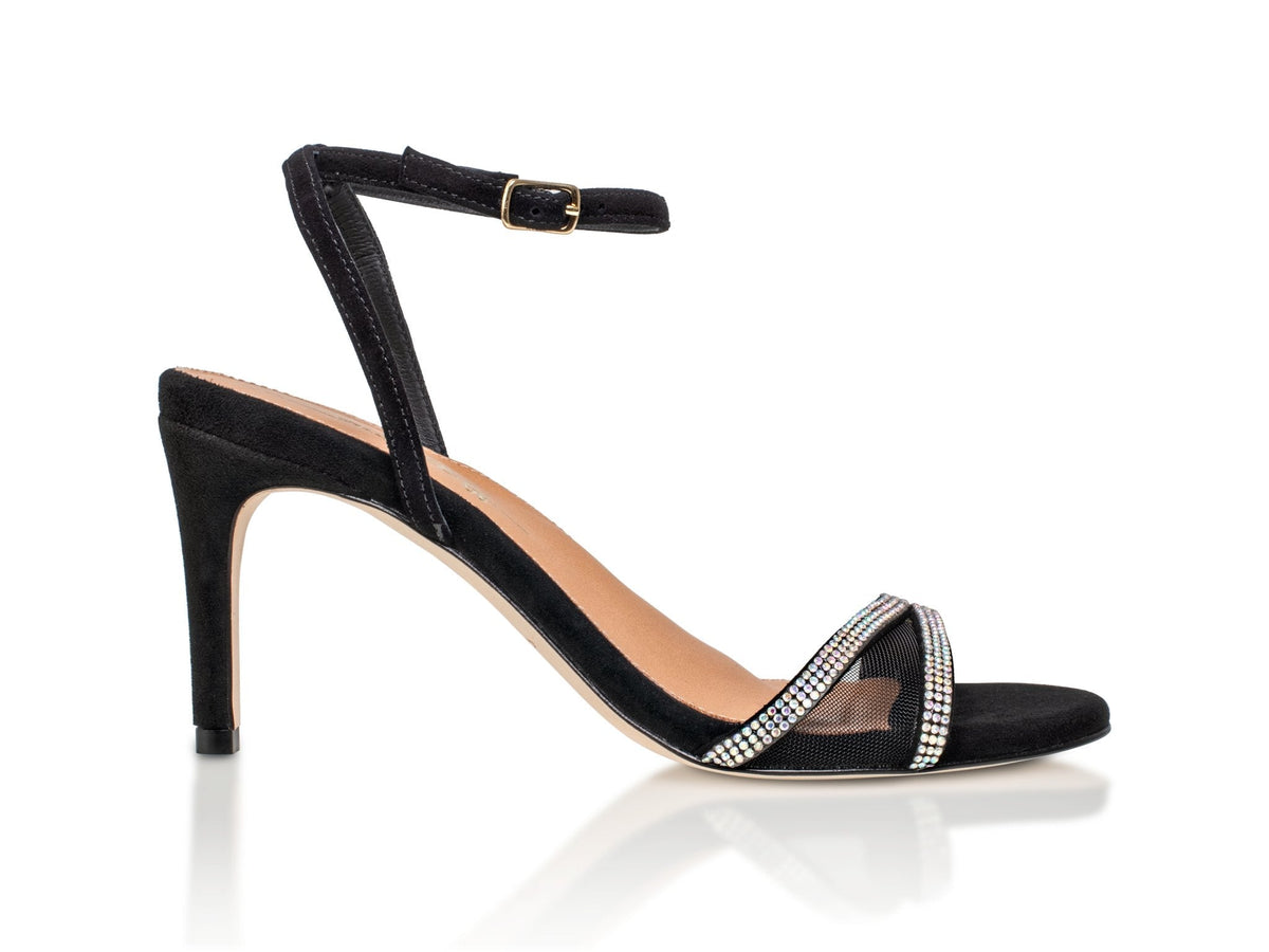 Fame Black Kid Suede - Luzilly Bridal & Apparel