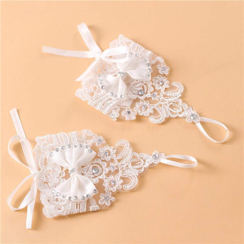 Fashion New Rhinestone Bridal Gloves - Luzilly Bridal & Apparel