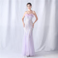 Feather & Sequin Tube Top Evening Dress - Luzilly Bridal & Apparel