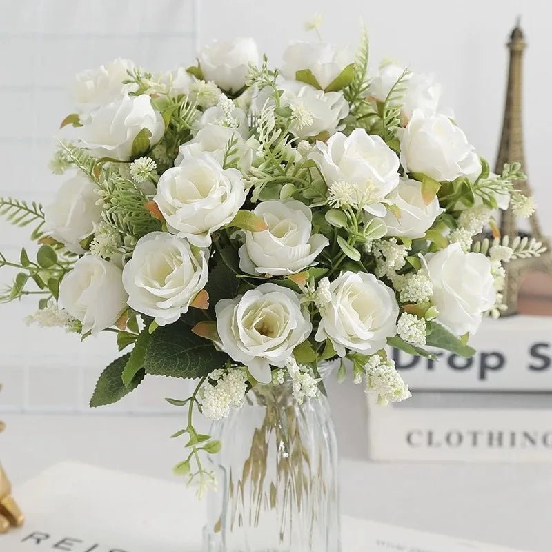 Five-Head Silk Peony Bouquet - Luzilly Bridal & Apparel