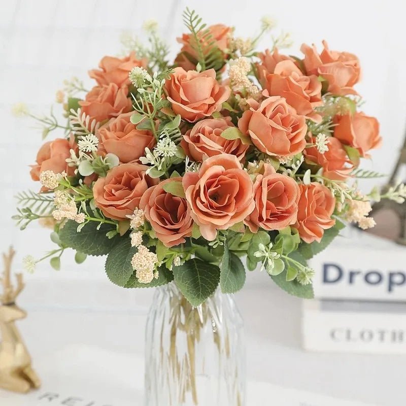 Five-Head Silk Peony Bouquet - Luzilly Bridal & Apparel