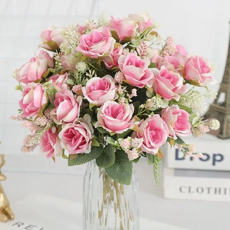 Five-Head Silk Peony Bouquet - Luzilly Bridal & Apparel