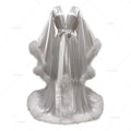 Floor-Length Feather and Illusion Bridal Robe - Luzilly Bridal & Apparel