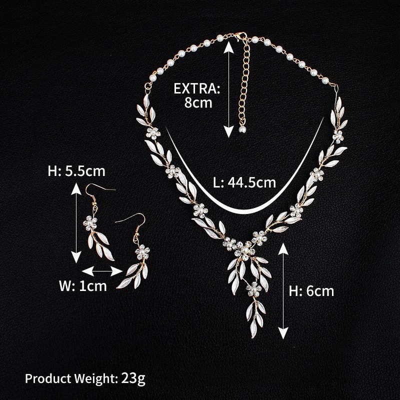 Floral Bridal Jewelry Set (3-Piece) - Luzilly Bridal & Apparel