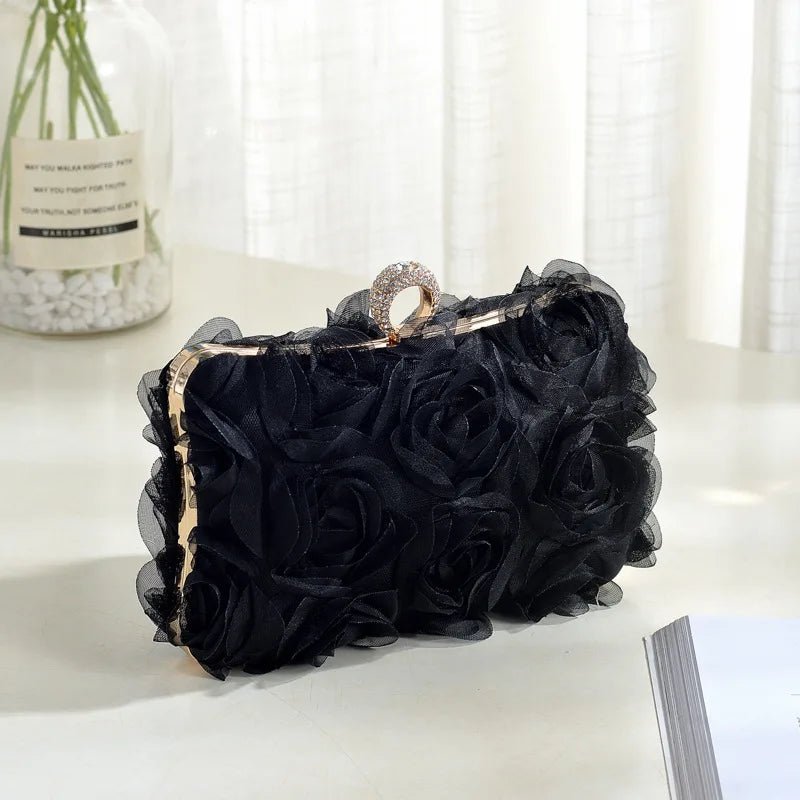 Floral Bridal Shoulder Clutch - Luzilly Bridal & Apparel