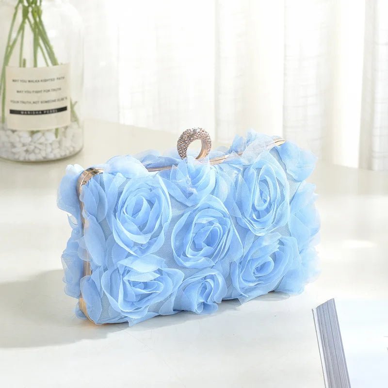 Floral Bridal Shoulder Clutch - Luzilly Bridal & Apparel